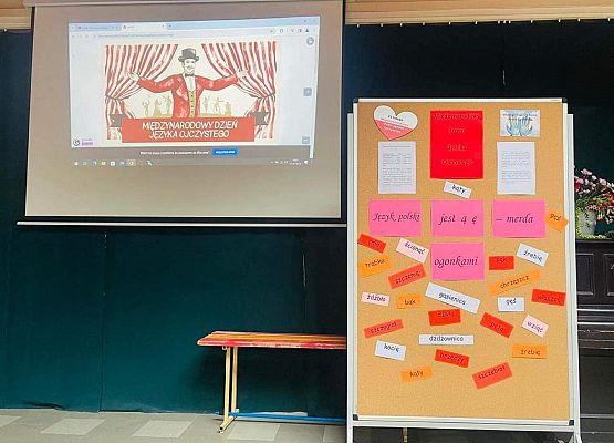 Gazetka wykonana w związku z międzynarodowym Dniem Języka Ojczystego