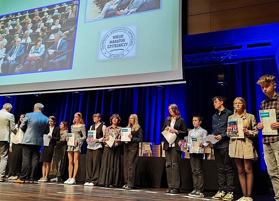 rozdanie nagród Wielki Maraton Czytelniczy