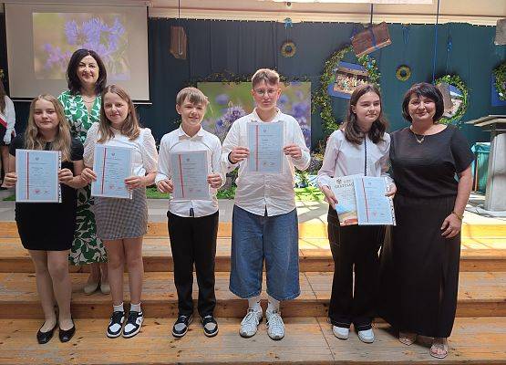 klasa 5b - wyróżnieni uczniowie