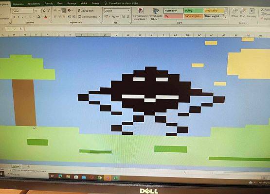 kropka w excelu lekcja informatyki