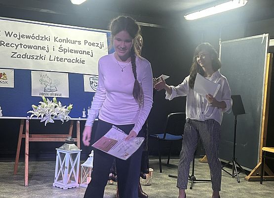 Gosia po wręczeniu nagród