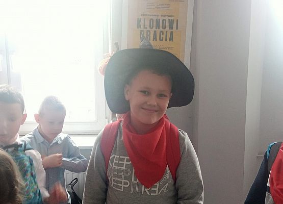 Igor z klasy 2b w czapce