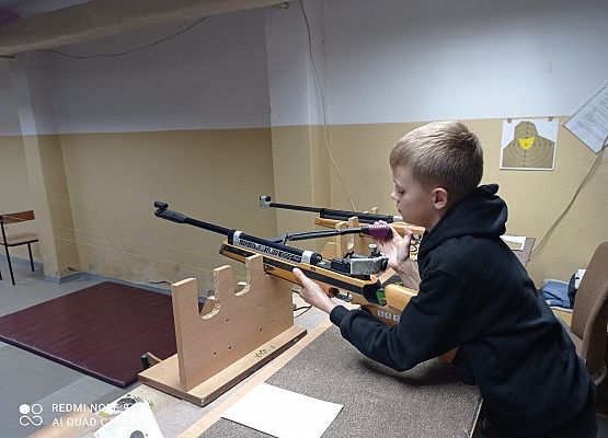 chłopiec podczas zawodów