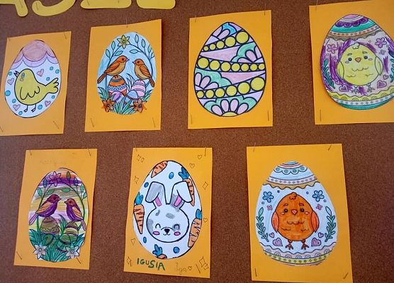 piękne prace plastyczne dzieci ze świetlicy