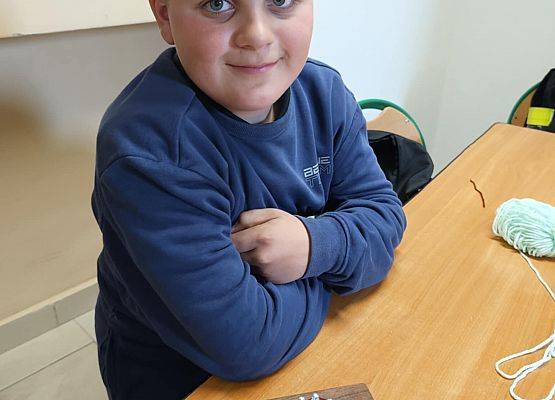 uczeń i jego gotowa praca