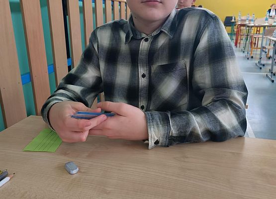 Maciek podczas konkursu