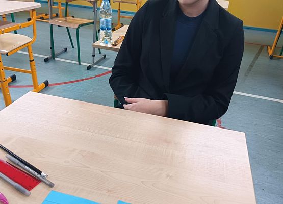 Zosia P. podczas konkursu