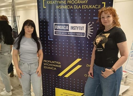 Pani Angelika i pani Agnieszka na szkoleniu