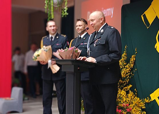 Przemówienie strażaków