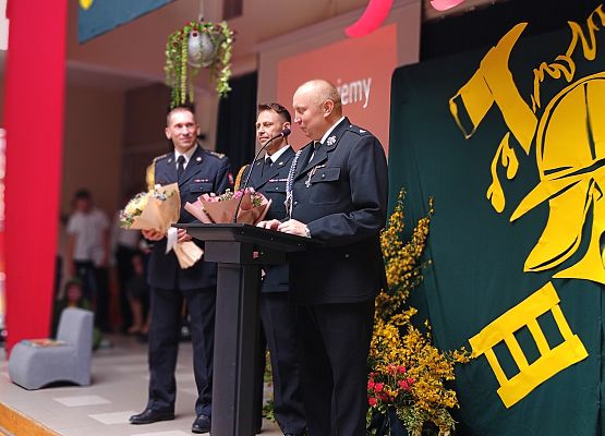 Przemówienie strażaków