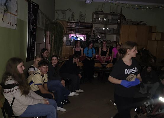 uczniowi podczas zajęć