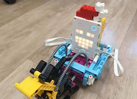 Mikołaj jedzie po podłodze