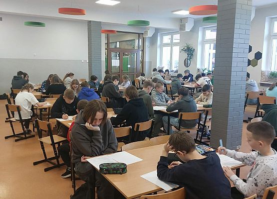 szkolny etap konkursu Mathman uczniowie