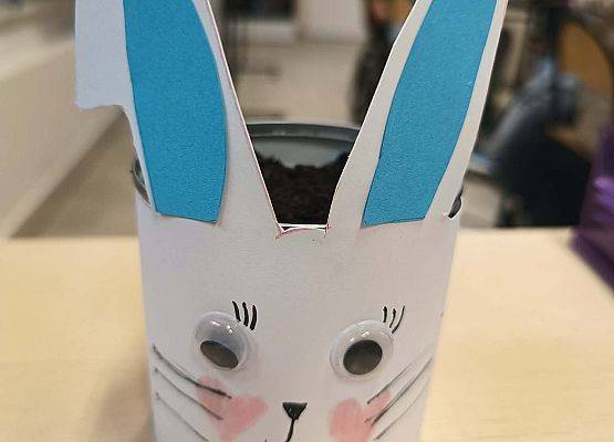 zająć z niebieskimi uszami