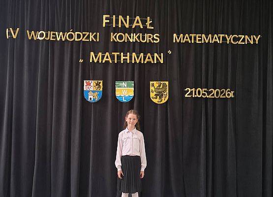 Hania na konkursie Mathman