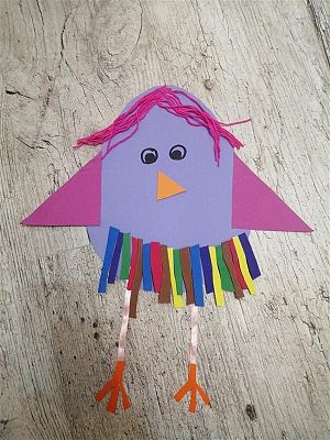 Papierowa kura wielkanocna