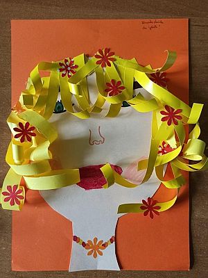 PANI JESIEŃ Z KWIATAMI WE WŁOSACH