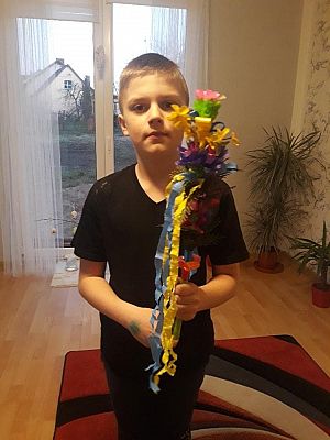  Grafika #1: Nauka zdalna i wielkanocne palmy klasy 3 b