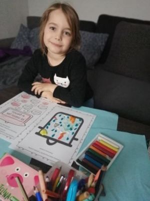  Grafika #5: Zdalne nauczanie dzieci z grupy 0 "b"