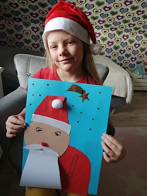 Grafika #2: " Mikołajkowo - gwiazdkowe prace plastyczne uczniów klas I "