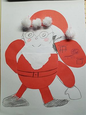 Grafika #3: " Mikołajkowo - gwiazdkowe prace plastyczne uczniów klas I "