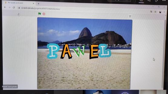  Grafika #7: Animujemy swoje imię w Scratch