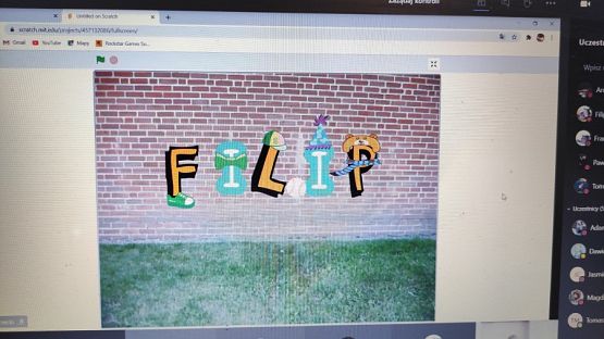  Grafika #5: Animujemy swoje imię w Scratch