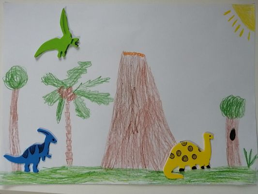  Grafika #1: Dinozaury w oczach pierwszaków