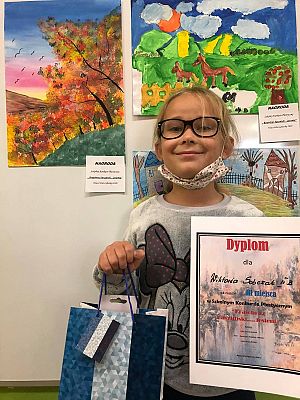  Grafika #3: Wyniki w Szkolnym Konkursie Plastycznym pt. Krajobraz Kaszubski jesienią