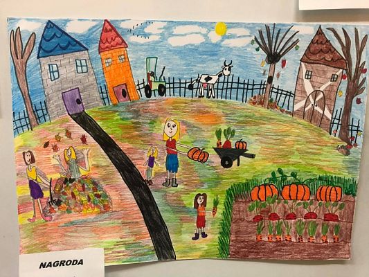  Grafika #4: Wyniki w Szkolnym Konkursie Plastycznym pt. Krajobraz Kaszubski jesienią