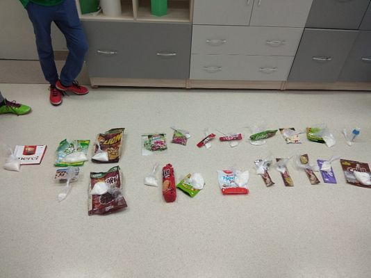  Grafika #6: "Ile cukru jest w słodyczach?"- warsztaty