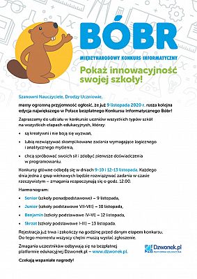 Grafika #1: Międzynarodowy Konkurs Informatyczny "Bóbr"