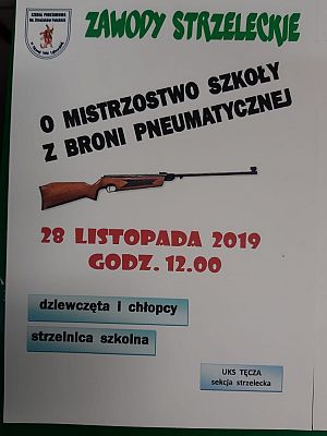 Grafika #28: Zawody strzeleckie o mistrzostwo szkoły z broni pneumatycznej