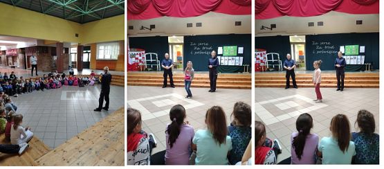 Grafika #0: Policjanci z wizytą w naszej szkole