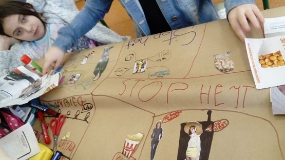  Grafika #8: "Jestem już w sieci" - zajęcia w klasie 4c w ramach projektu "Myślę pozytywnie"