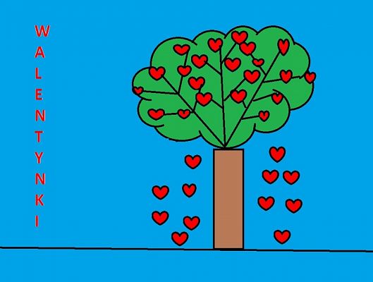 Grafika #7: Wyniki Szkolnego Konkursu Plastyczno - Informatycznego na kartkę walentynkową