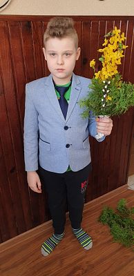 Grafika #4: Nauka zdalna i wielkanocne palmy klasy 3 b