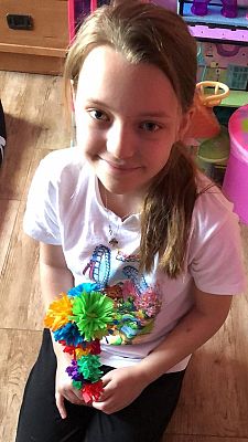 Grafika #7: Nauka zdalna i wielkanocne palmy klasy 3 b