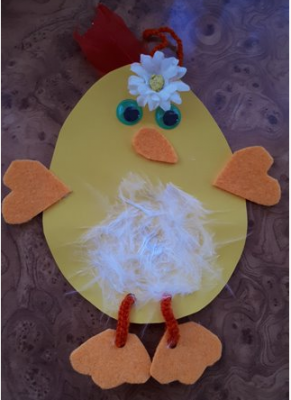  Grafika #5: Zdalna nauka - Wielkanocne Kurczaki prace klas 4-6