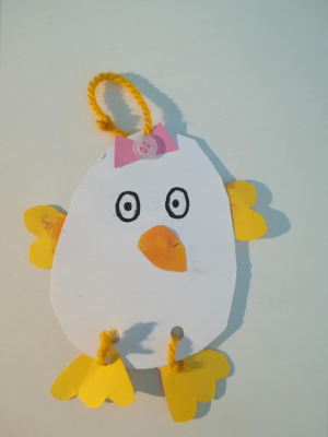  Grafika #17: Zdalna nauka - Wielkanocne Kurczaki prace klas 4-6