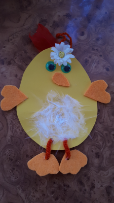  Grafika #1: Zdalna nauka - Wielkanocne Kurczaki prace klas 4-6