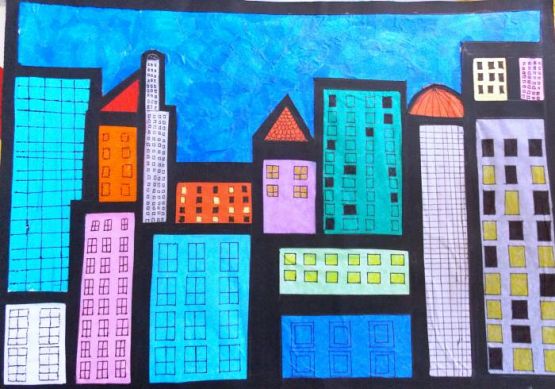  Grafika #29: Prace uczniów szkoły podstawowej i gimnazjum wykonane na Wojewódzki Konkurs Matematyczno - Plastyczny