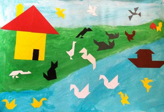  Grafika #9: Prace uczniów szkoły podstawowej i gimnazjum wykonane na Wojewódzki Konkurs Matematyczno - Plastyczny