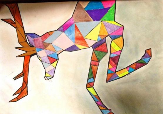  Grafika #16: Prace uczniów szkoły podstawowej i gimnazjum wykonane na Wojewódzki Konkurs Matematyczno - Plastyczny